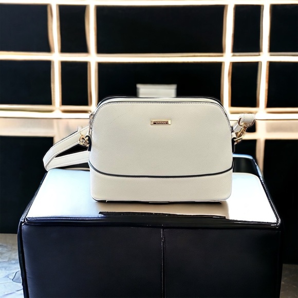 vatan Other - Vatab Ivory Off White Purse Shoulder Cross Body Clasp Leather Women’s
